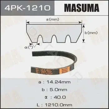 Ремень ручейковый MASUMA 4PK-1210