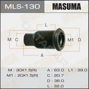 Гайка колеса MASUMA MLS-130