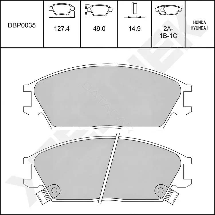 Тормозные колодки ZENNEK DBP0035