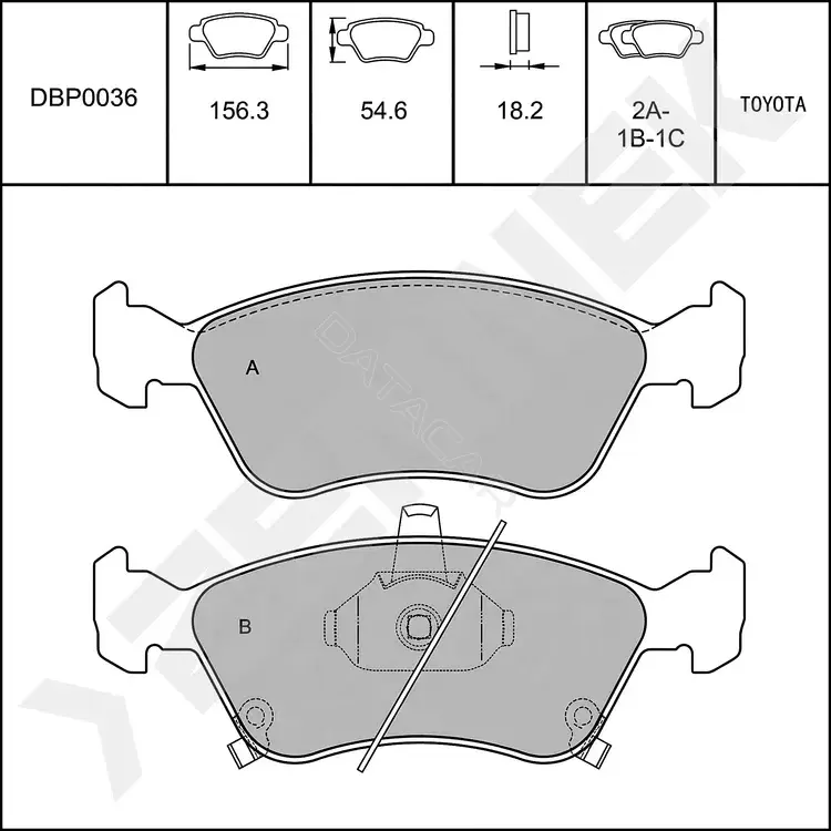 Тормозные колодки ZENNEK DBP0036
