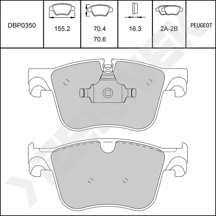 Тормозные колодки ZENNEK DBP0350