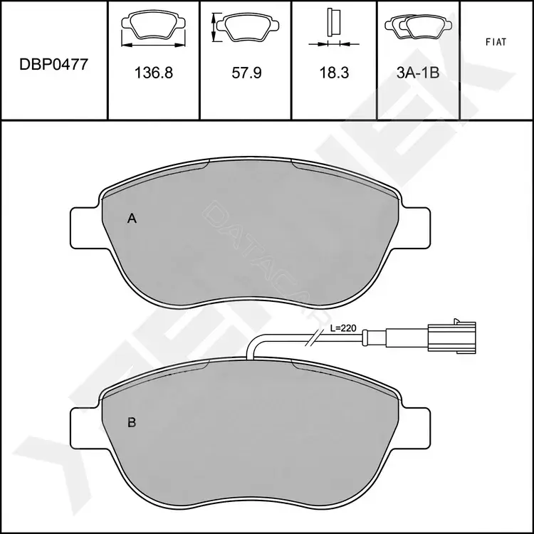 Тормозные колодки ZENNEK DBP0477