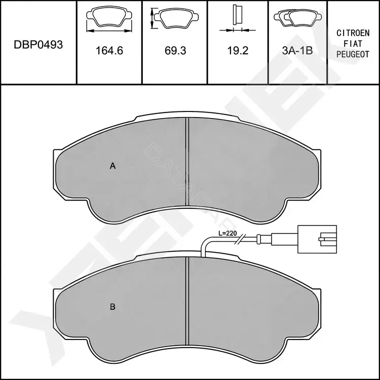 Тормозные колодки ZENNEK DBP0493