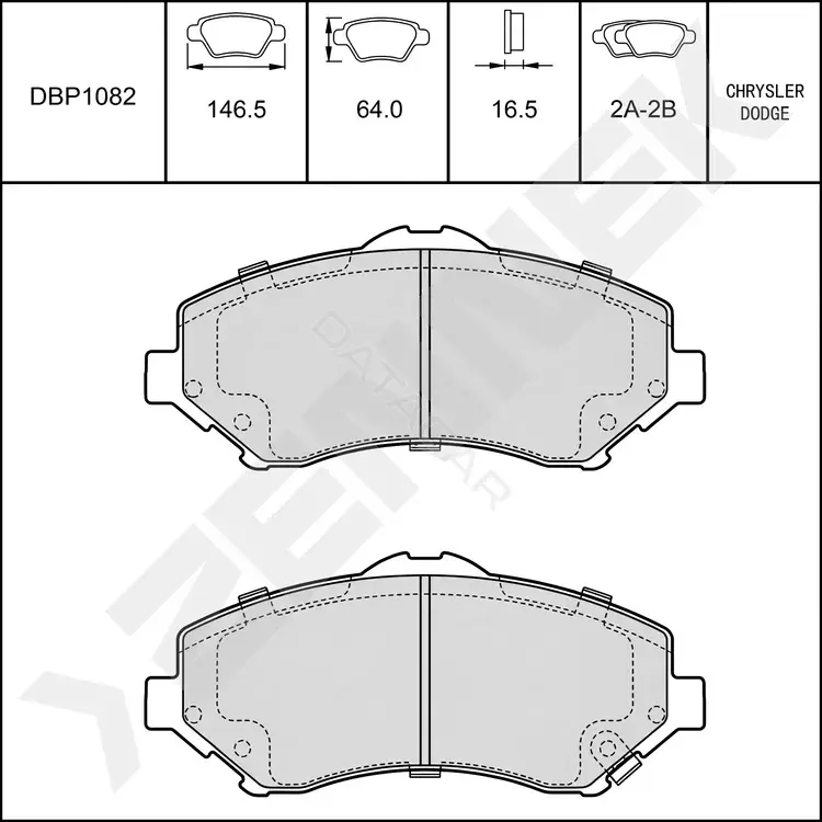 Тормозные колодки ZENNEK DBP1082