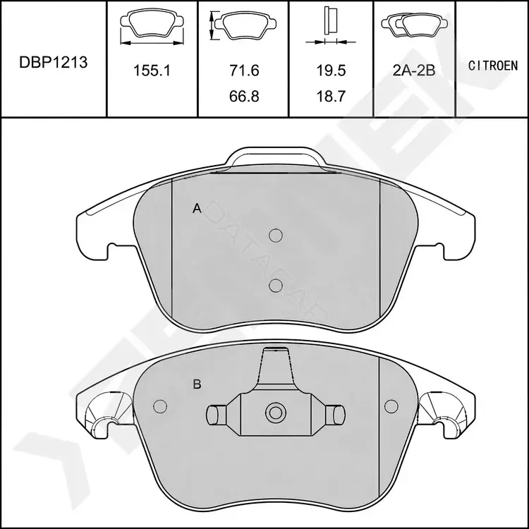 Тормозные колодки ZENNEK DBP1213