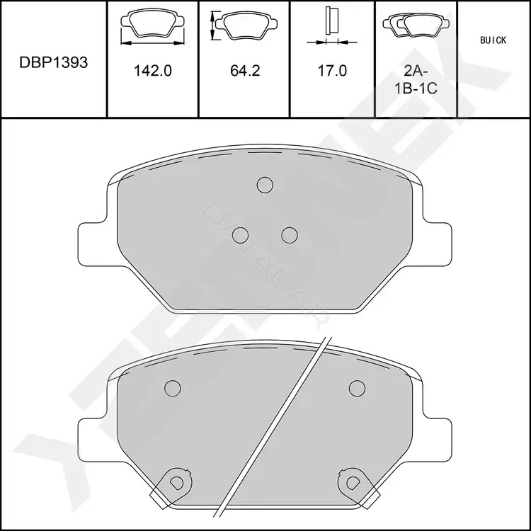 Тормозные колодки ZENNEK DBP1393