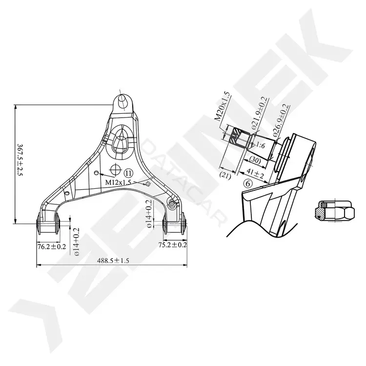 Рычаги ZENNEK DCA0371