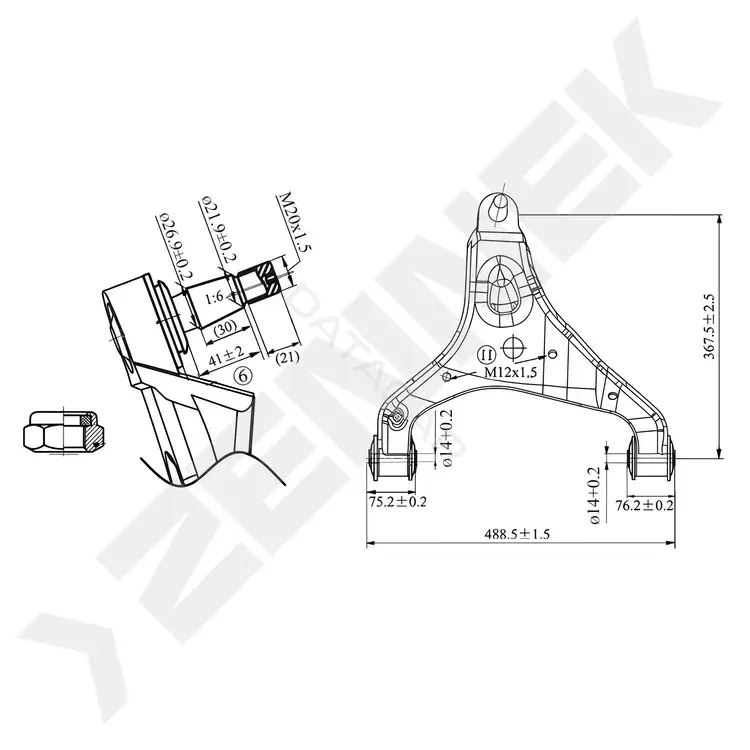 Рычаги ZENNEK DCA0372