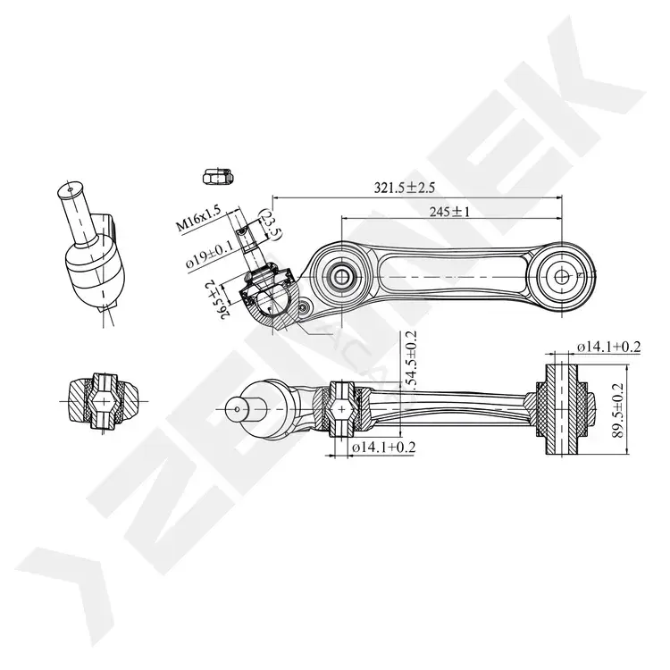 Рычаги ZENNEK DCA0385
