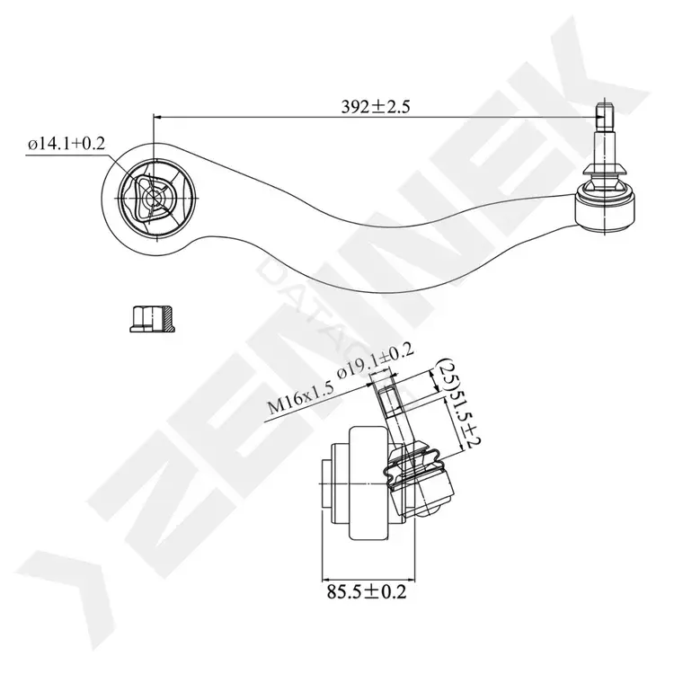 Рычаги ZENNEK DCA0389