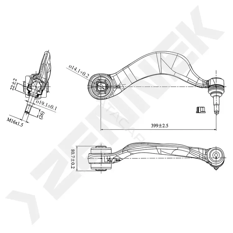 Рычаги ZENNEK DCA0393