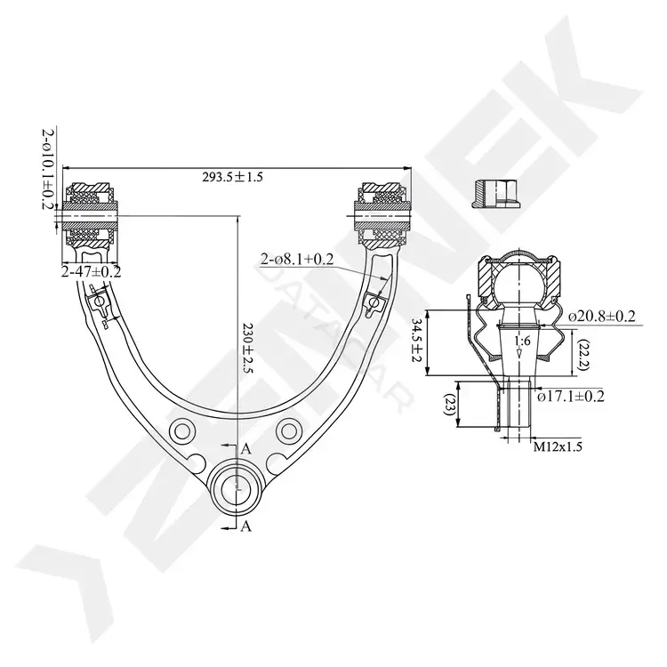 Рычаги ZENNEK DCA0407