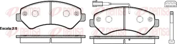 Тормозные колодки REMSA 1275.01