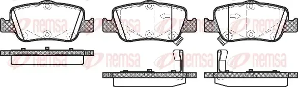 Тормозные колодки REMSA 1356.02