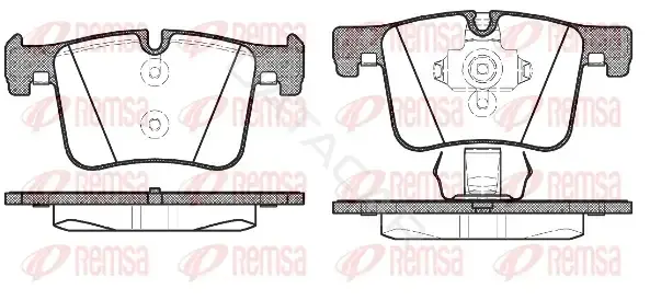 Тормозные колодки REMSA 1457.00