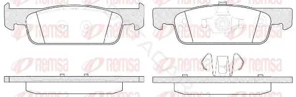 Тормозные колодки REMSA 1540.00