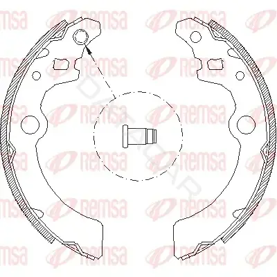 Барабанные колодки REMSA 4143.00