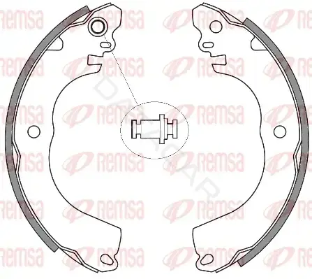 Барабанные колодки REMSA 4257.00