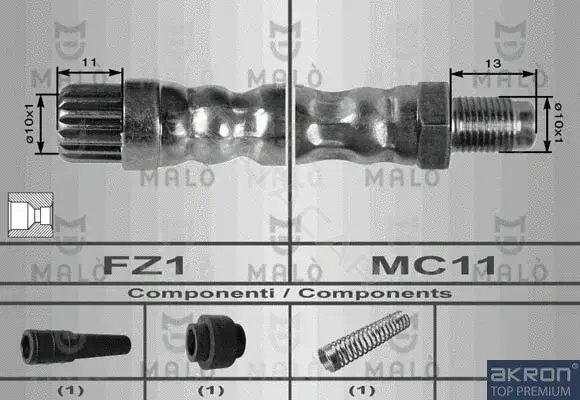 Тормозные шланги MALO 8627