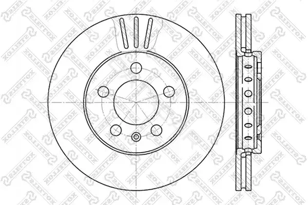 Тормозные диски STELLOX 6020-4758V-SX