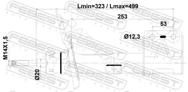 Амортизаторы FEBEST 25110-009FL