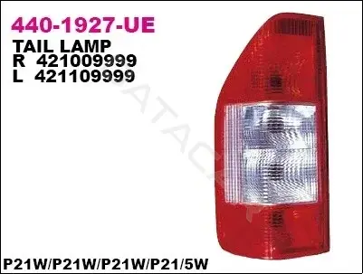 Задние фонари DEPO 440-1927L-UE