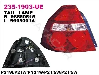 Задние фонари DEPO 235-1903L-UE