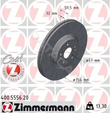 Тормозные диски ZIMMERMANN 400.5556.20