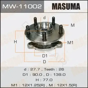Подшипник ступицы MASUMA MW-11002