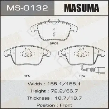 Барабанные колодки MASUMA MS-0132