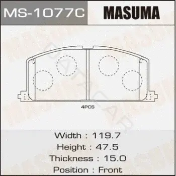 Барабанные колодки MASUMA MS-1077