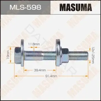 Болт подвески MASUMA MLS598