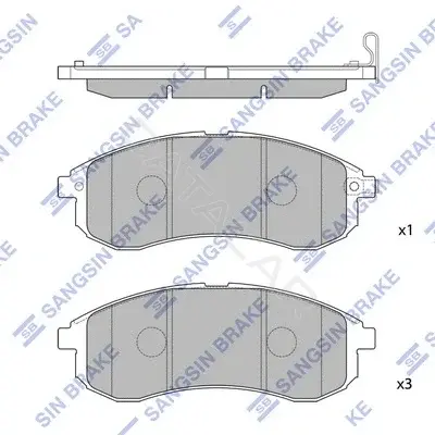 Тормозные колодки Hi-Q SP1602