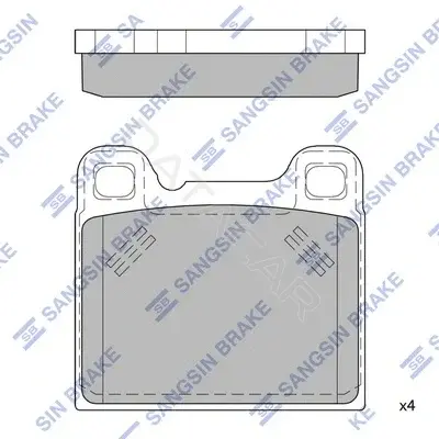 Тормозные колодки Hi-Q SP4398