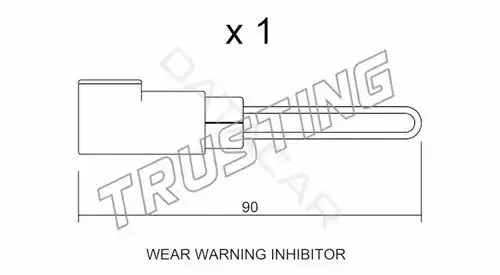 Датчик износа тормозных колодок TRUSTING SU.258