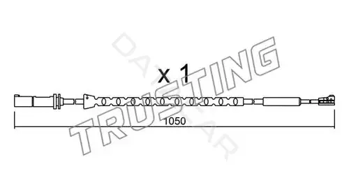 Датчик износа тормозных колодок TRUSTING SU.310