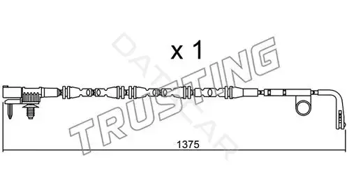 Датчик износа тормозных колодок TRUSTING SU.315