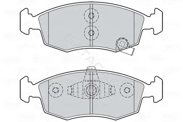 Тормозные колодки VALEO 301045