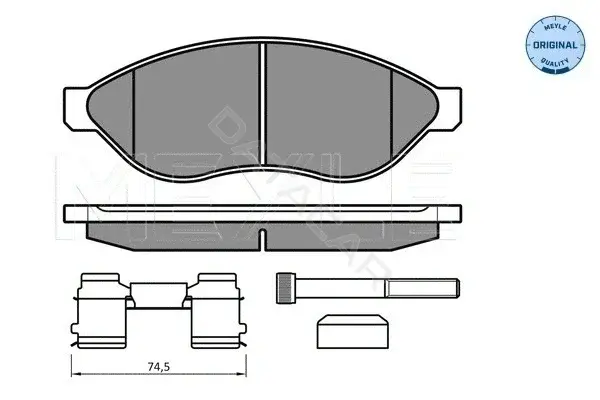 Тормозные колодки MEYLE 0252446819/W1