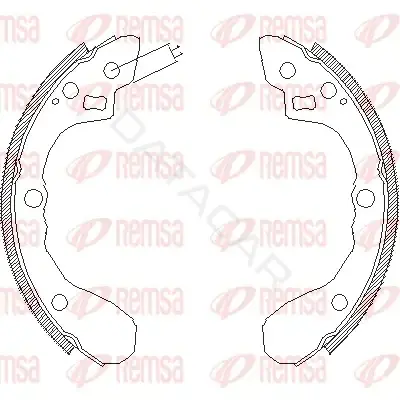 Барабанные колодки REMSA 4060.00