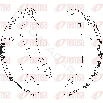 Барабанные колодки REMSA 4074.00