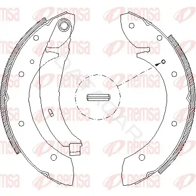 Барабанные колодки REMSA 4396.02