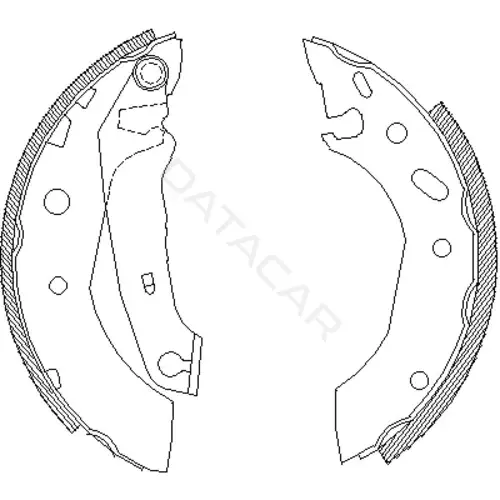 Барабанные колодки REMSA 4507.01