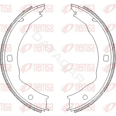 Колодки ручника REMSA 4717.00