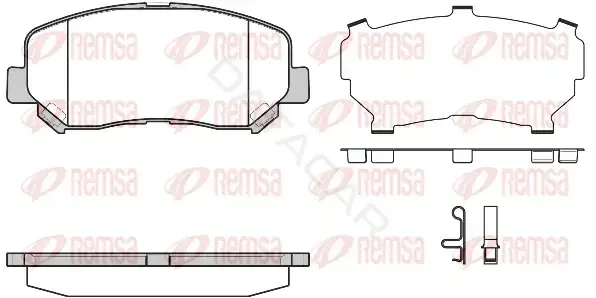 Тормозные колодки REMSA 1513.24