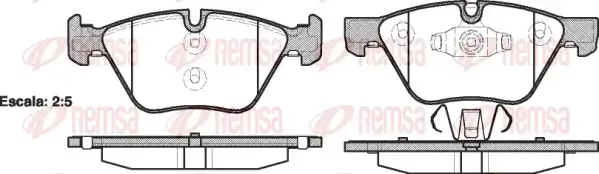 Тормозные колодки REMSA 1052.10
