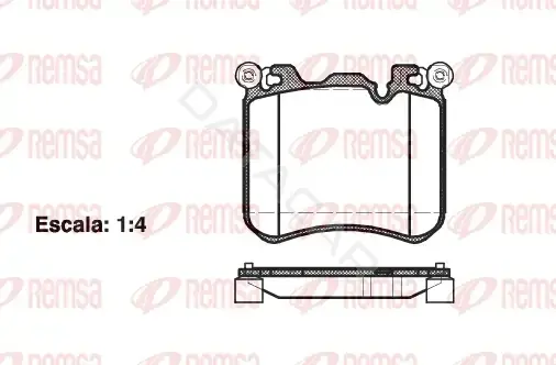 Тормозные колодки REMSA 1413.00