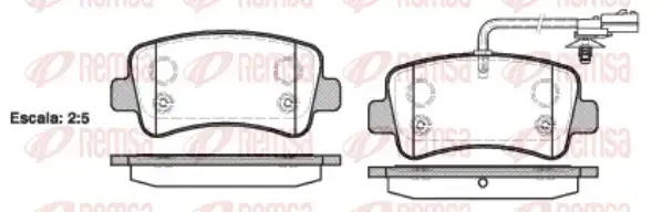 Тормозные колодки REMSA 1439.01