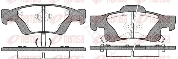 Тормозные колодки REMSA 1446.02