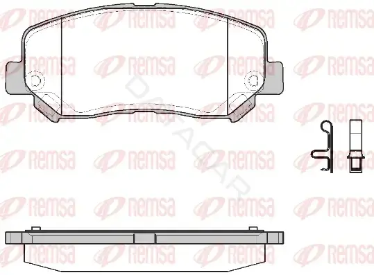 Тормозные колодки REMSA 1513.22